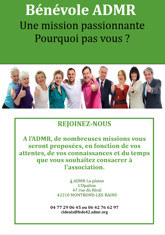 L Admr Recrute Des Benevoles Cuzieu