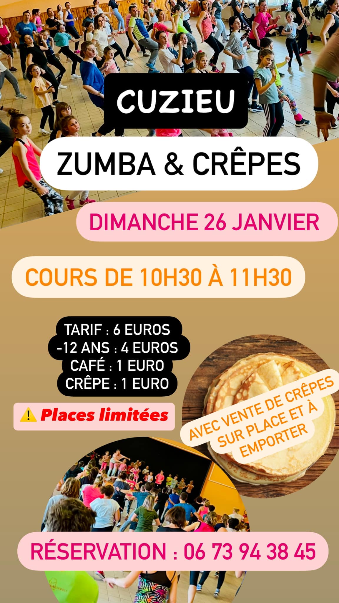 AFFICHE ZUMBA CREPES